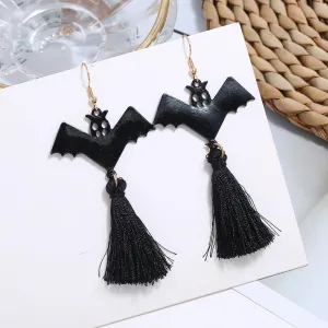 Wholesale Halloween Funny Personality Skull Spider Dripping Oil Earrings