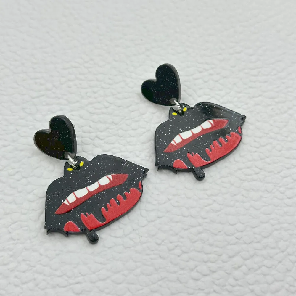 Wholesale Halloween Ghost Pumpkin Cartoon Animal Acrylic Earrings