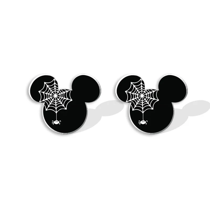 Wholesale Halloween Heat Shrink Cute Bat Earrings