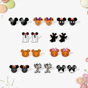 Wholesale Halloween Heat Shrink Cute Bat Earrings