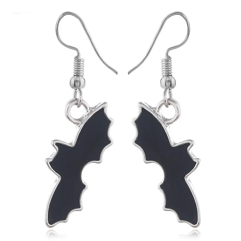 Wholesale Halloween Horror Funny Skull Spider Earrings