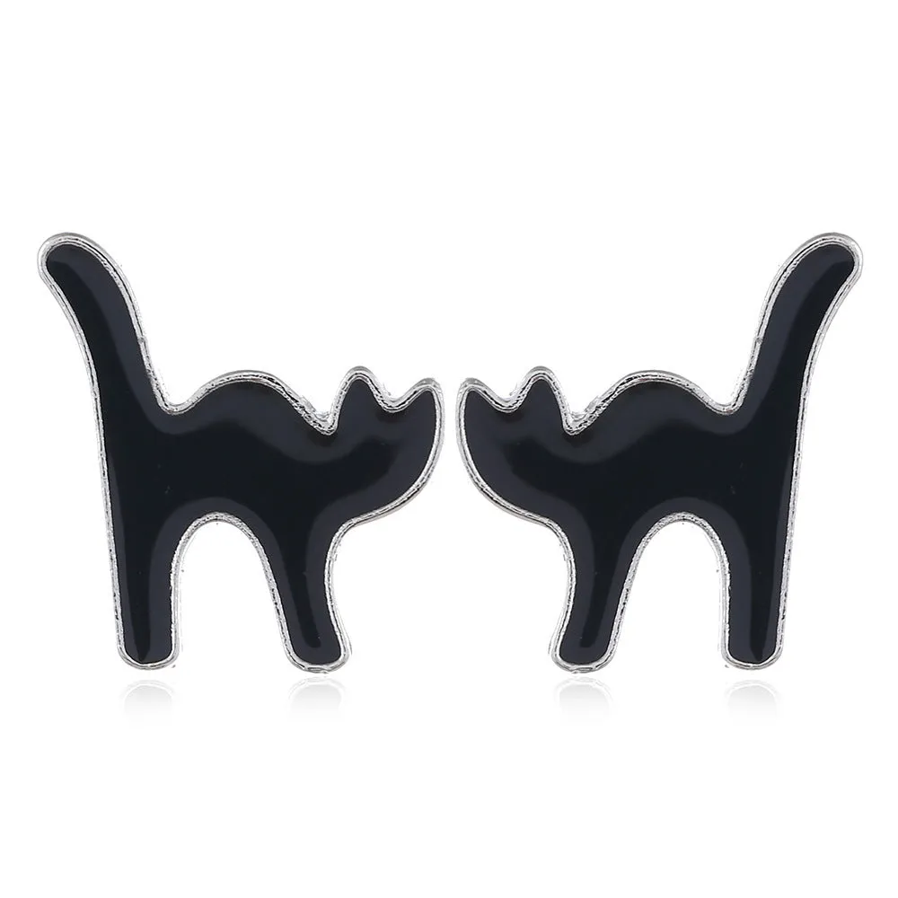 Wholesale Halloween Horror Funny Skull Spider Earrings