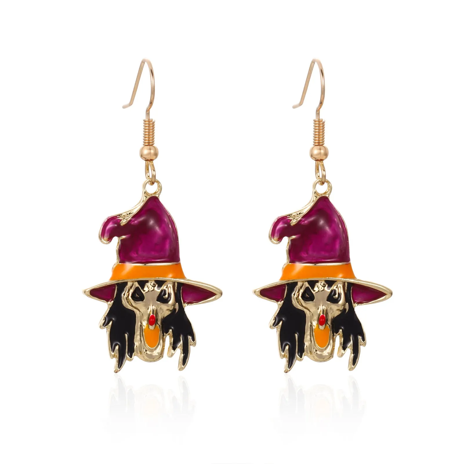 Wholesale Halloween Horror Ghost Bat Spider Skull Earrings