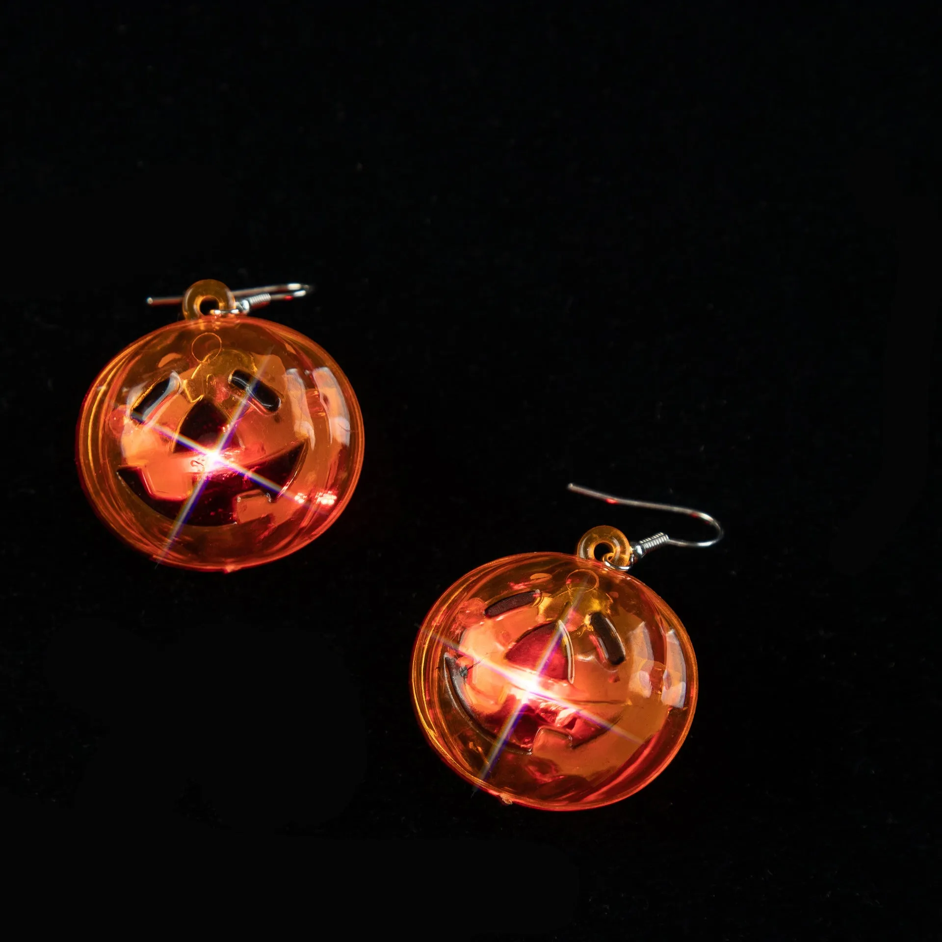 Wholesale Halloween LED Jack-o-lantern Halloween Glow Earrings