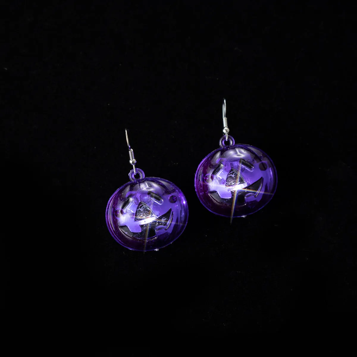 Wholesale Halloween LED Jack-o-lantern Halloween Glow Earrings