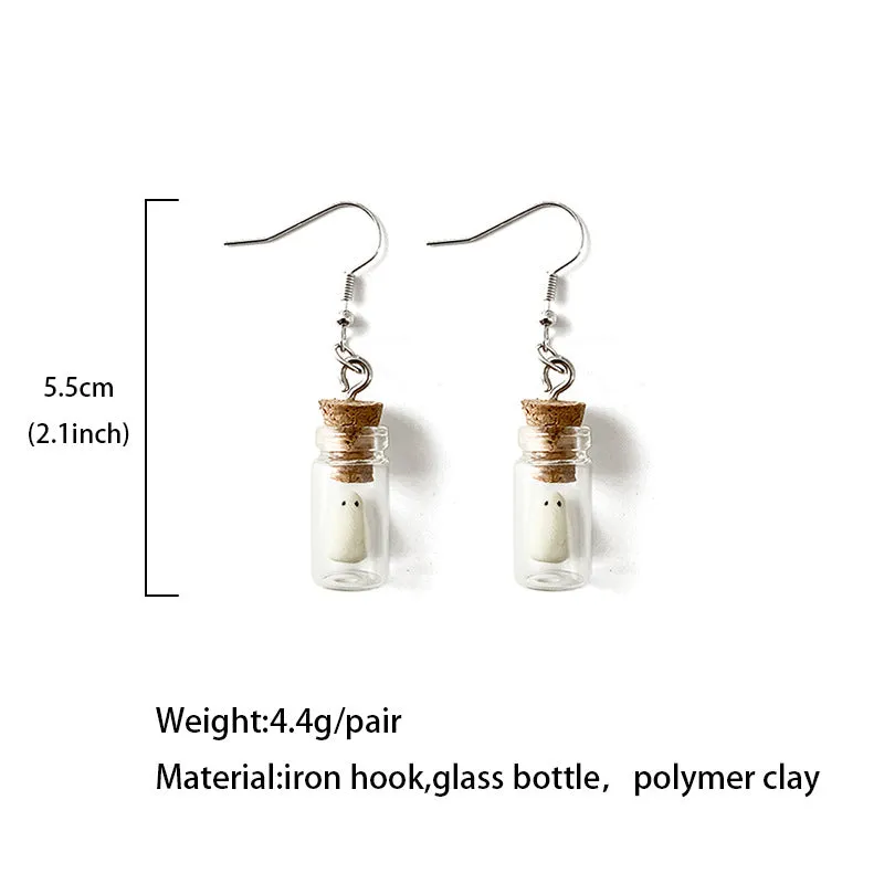 Wholesale Halloween Luminous Devil Soft Clay Glow Horror Personality Earrings