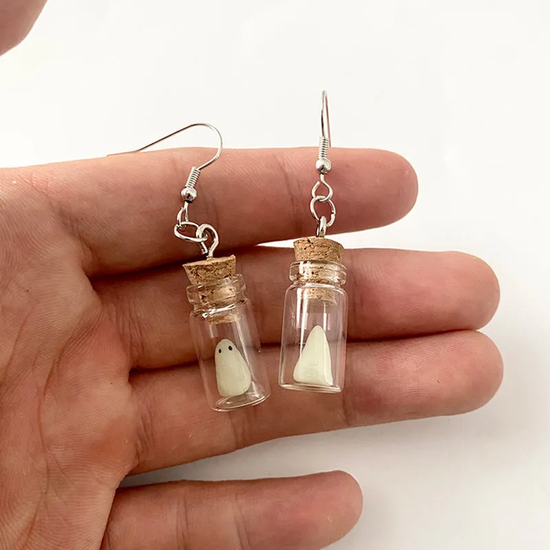 Wholesale Halloween Luminous Devil Soft Clay Glow Horror Personality Earrings