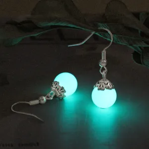 Wholesale Halloween Luminous Three-dimensional Luminous Pearl Earrings Simple Personality Creative Earrings