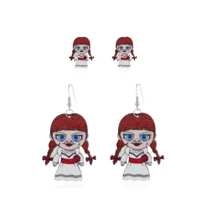 Wholesale Halloween Movie Horror Character Wooden Earrings