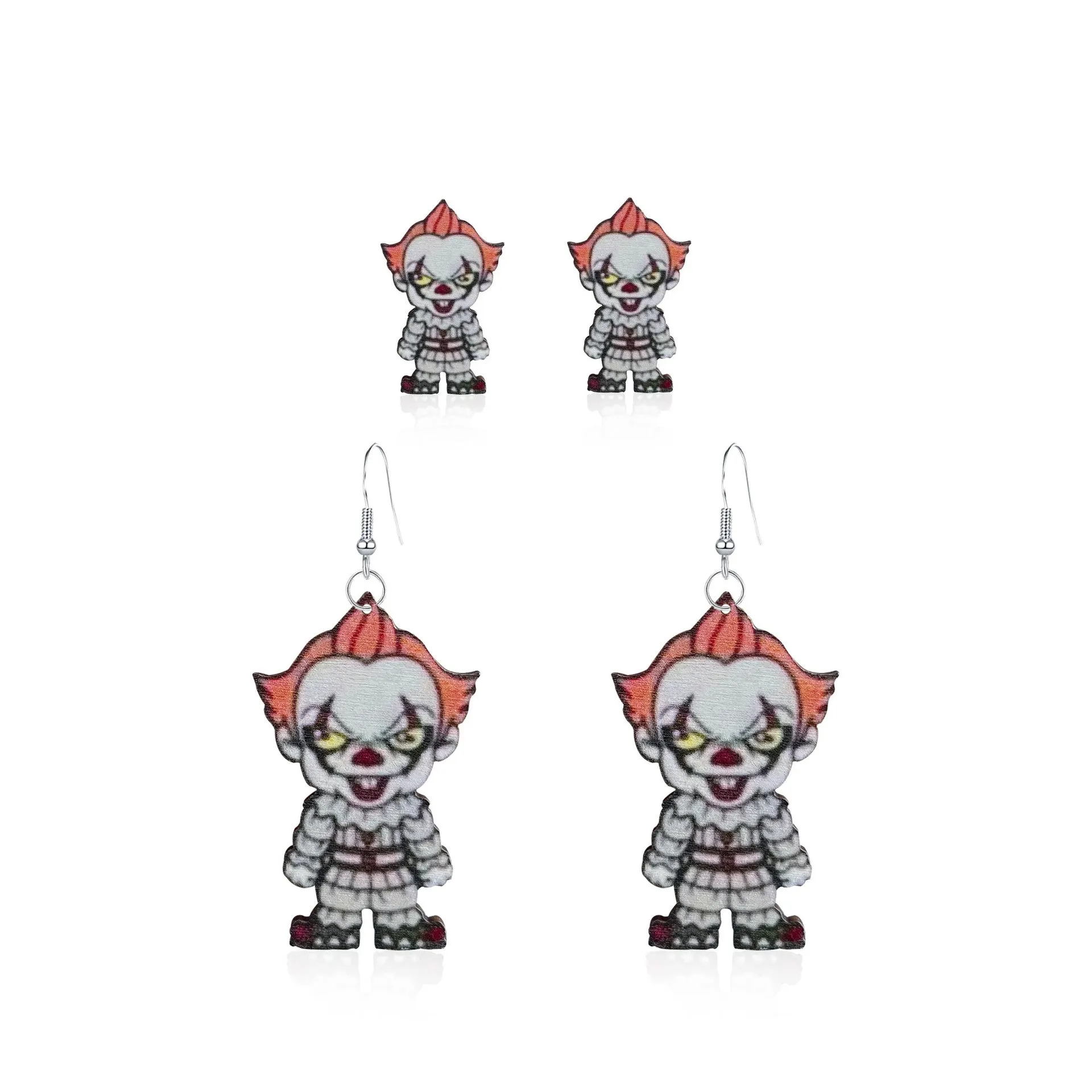 Wholesale Halloween Movie Horror Character Wooden Earrings