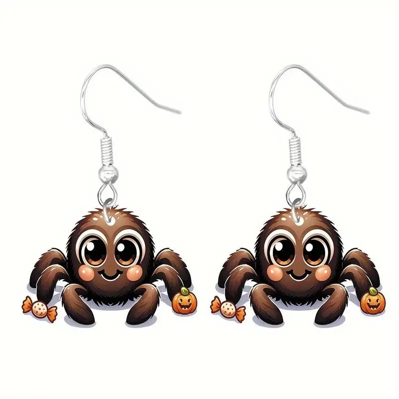 Wholesale Halloween Mummy Pumpkin Black Cat Devil Skeleton Earrings