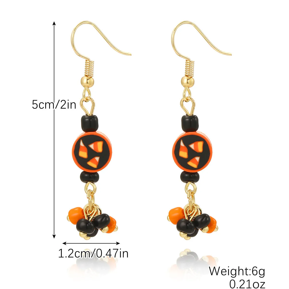 Wholesale Halloween Pumpkin Bat Skull Earrings Set