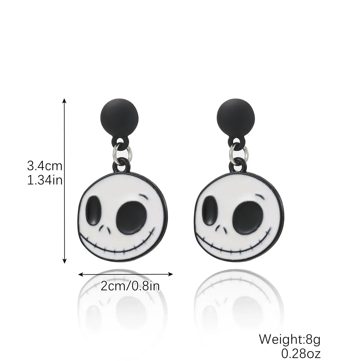 Wholesale Halloween Pumpkin Bat Skull Earrings Set