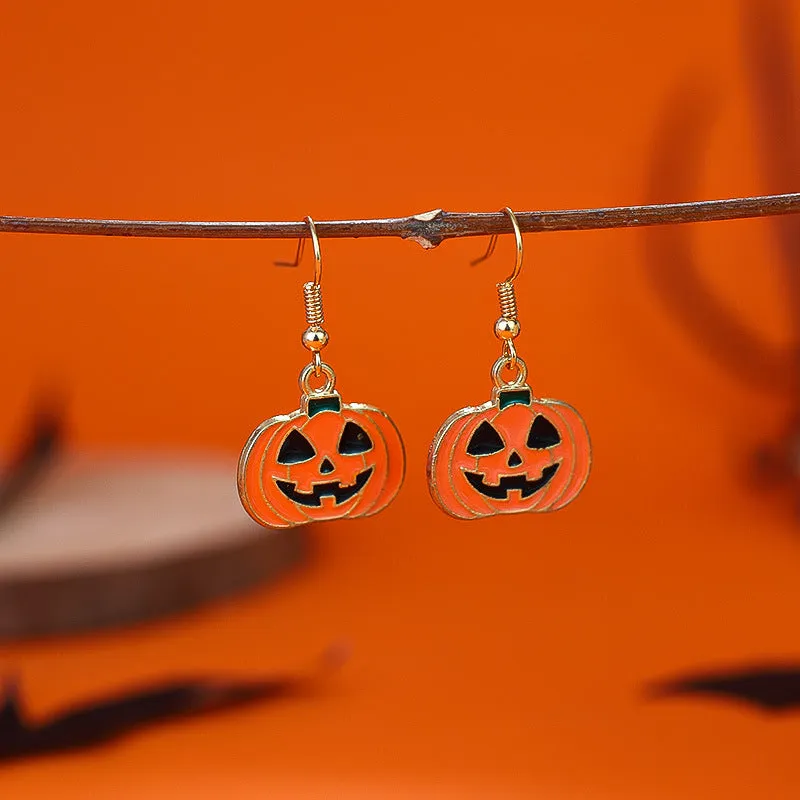Wholesale Halloween Pumpkin Ghost Skull Earrings