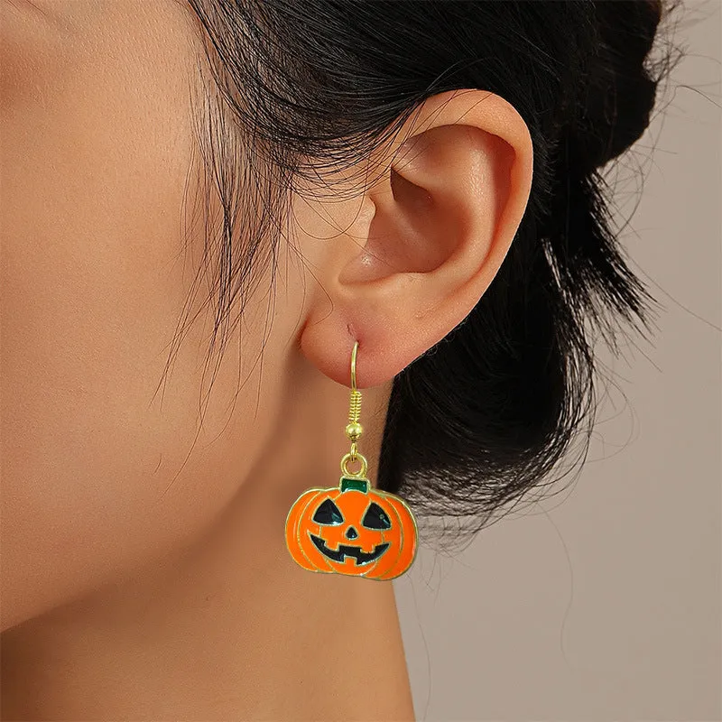 Wholesale Halloween Pumpkin Ghost Skull Earrings
