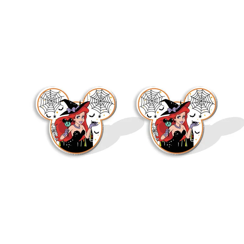 Wholesale Halloween Pumpkin Spider Earrings