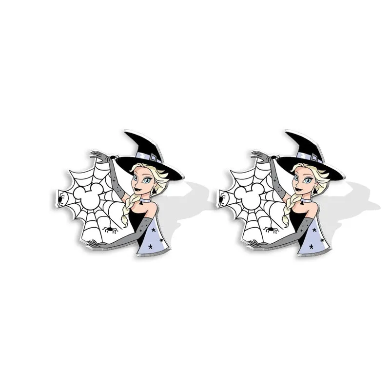 Wholesale Halloween Pumpkin Spider Earrings