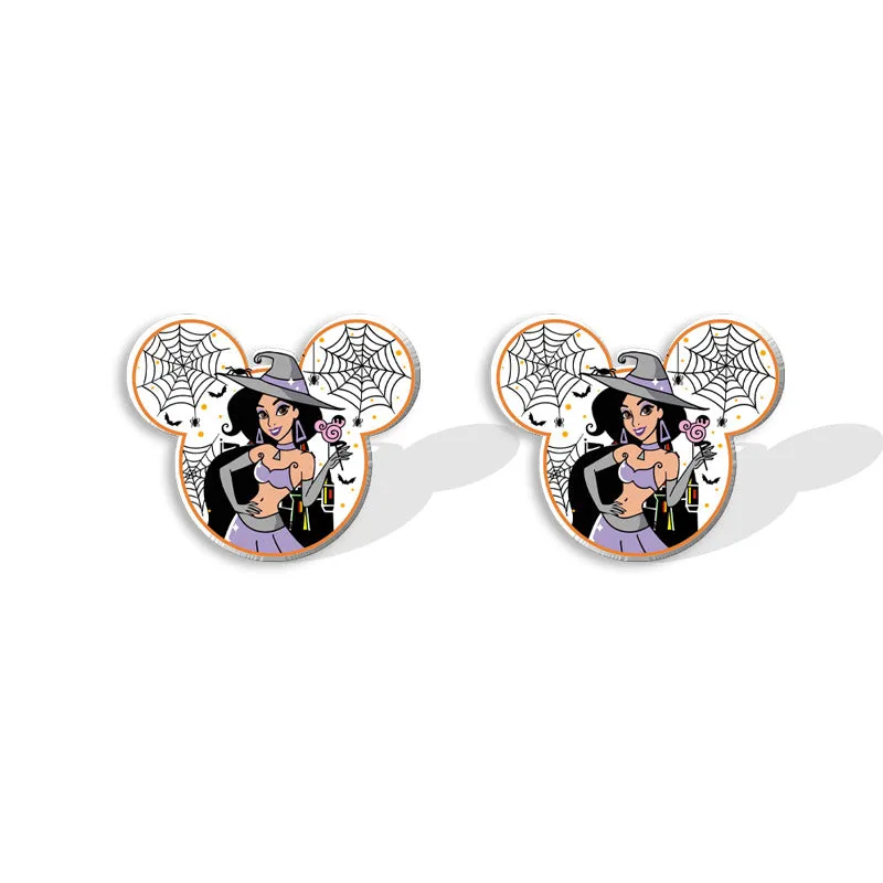 Wholesale Halloween Pumpkin Spider Earrings