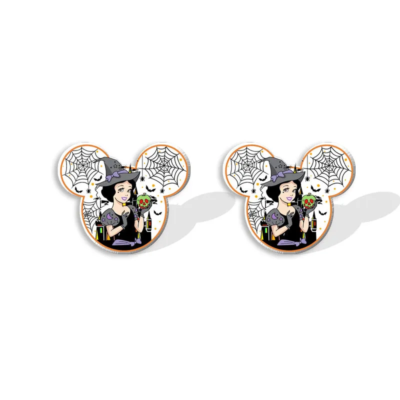 Wholesale Halloween Pumpkin Spider Earrings