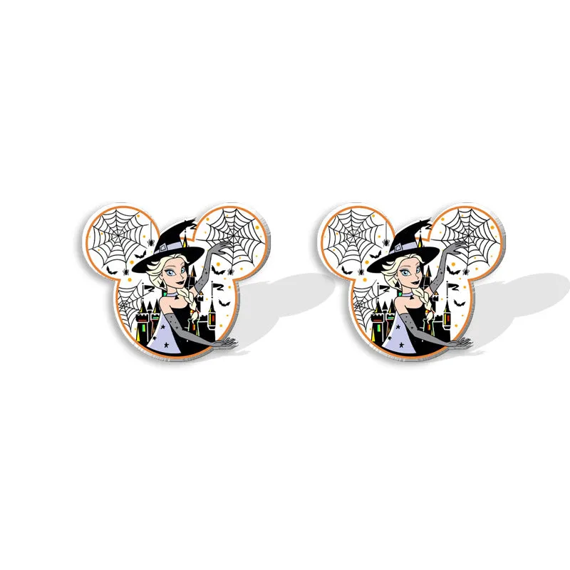 Wholesale Halloween Pumpkin Spider Earrings
