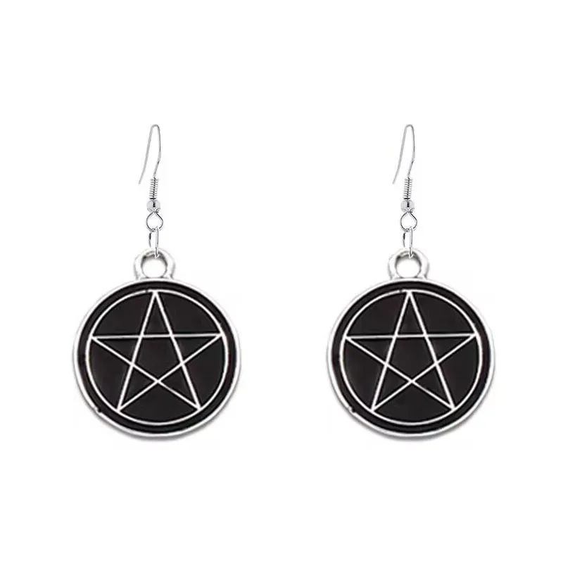 Wholesale Halloween Punk Style Dark Butterfly Skull Series Skull Alloy Earrings
