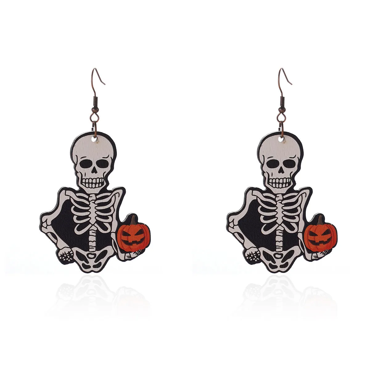 Wholesale Halloween Series Funny Cartoon Bat Ghost Pumpkin Earrings