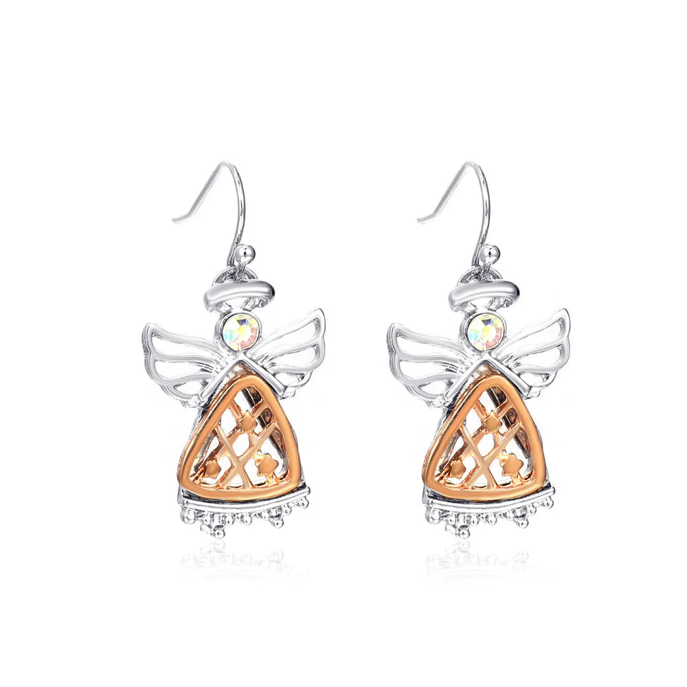Wholesale Halloween Series Funny Spider Skull Earrings