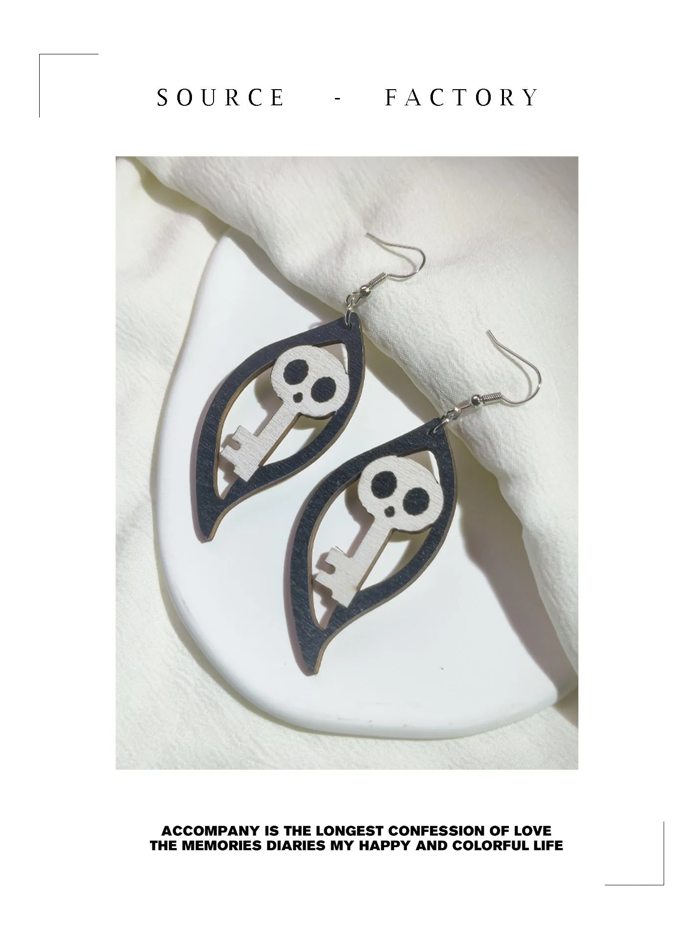 Wholesale Halloween Series Horror Ghost Bat Spider Skull Earrings