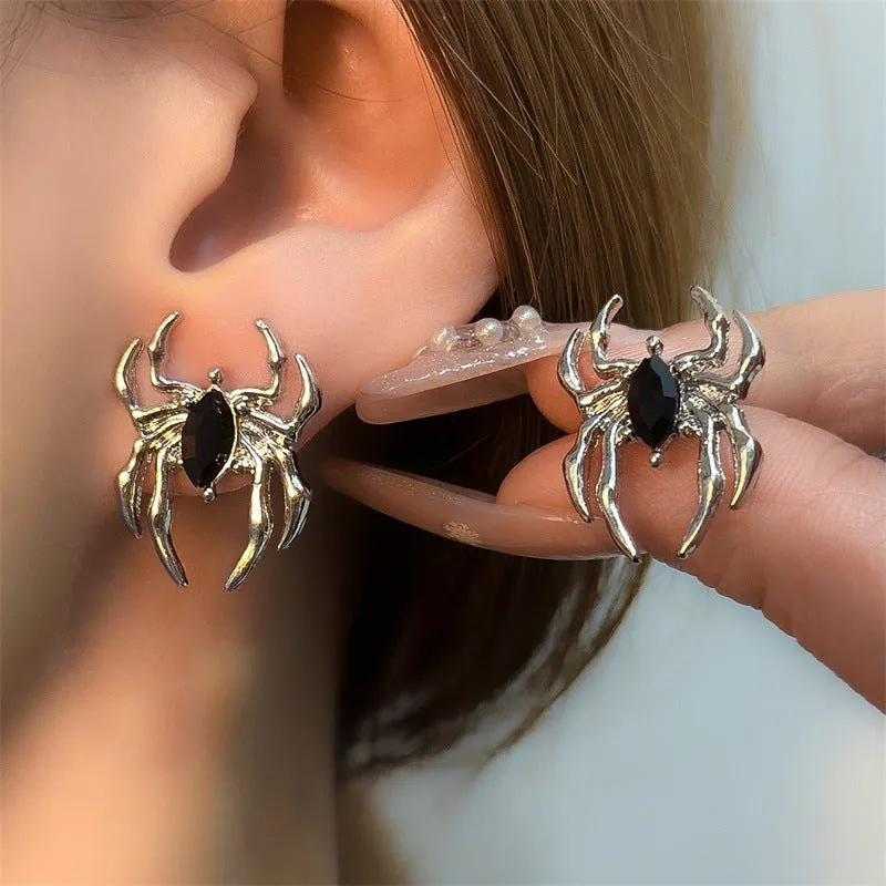 Wholesale Halloween Spider Mermaid Skull Earrings