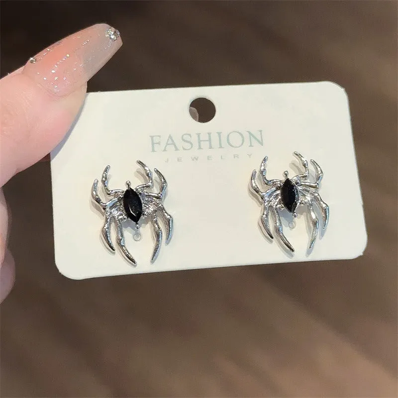 Wholesale Halloween Spider Mermaid Skull Earrings