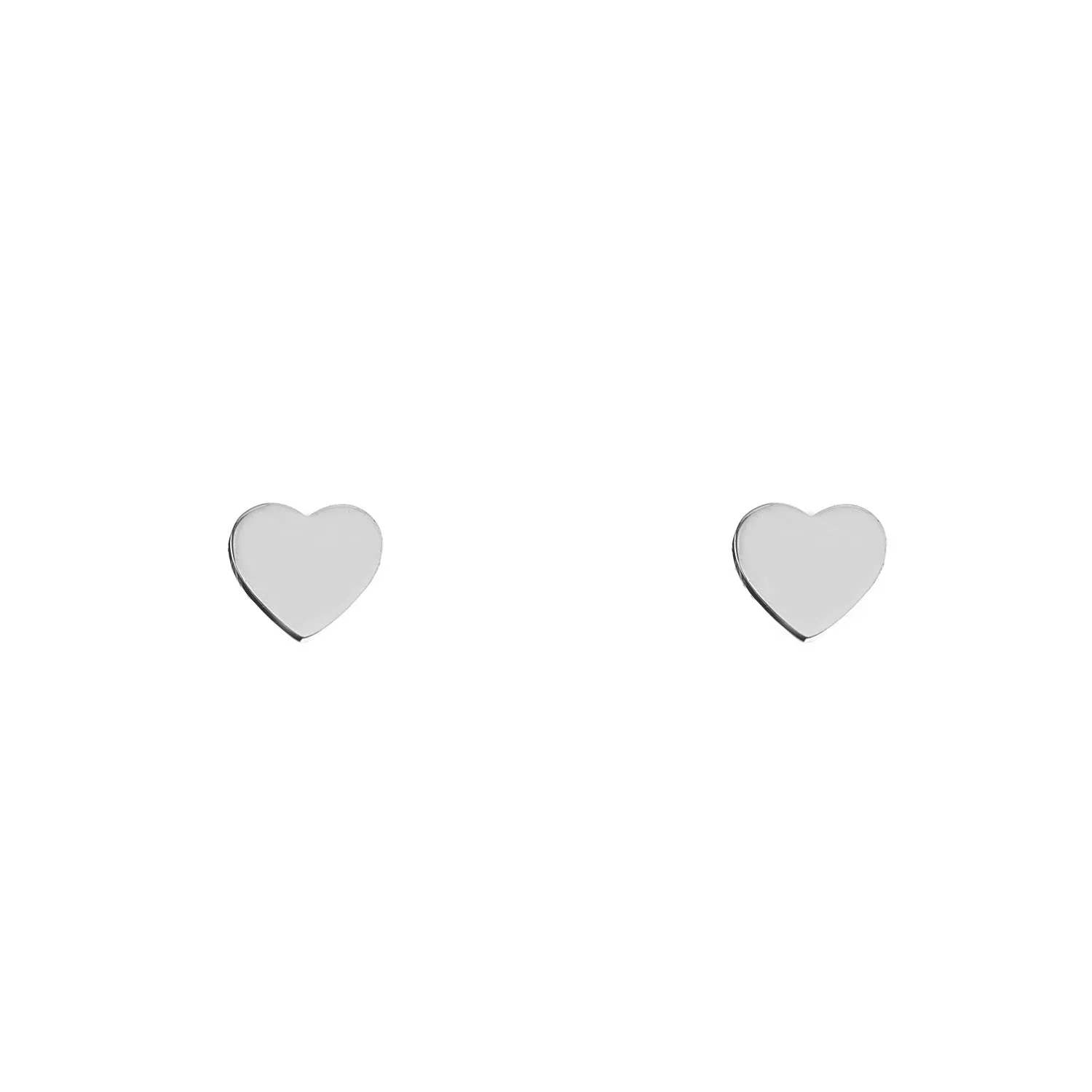 Wholesale Heart Simple Stainless Steel Earrings