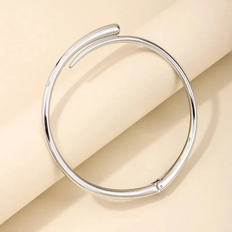 Wholesale heavy metal cold wind punk hip-hop street photographer lady collar necklace