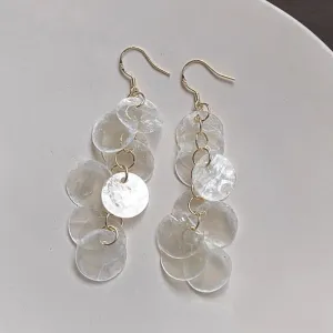 Wholesale Holiday Style Long Tassel Shell Earrings Summer Seaside Elegant Niche All-match Earrings