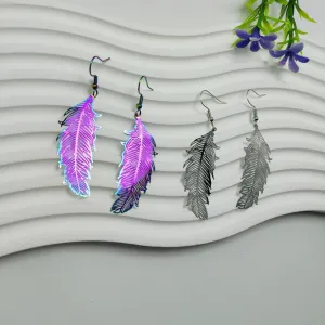 Wholesale Hot Selling Leaf Computer Piece Ear Creative Atmosphere Niche Drop Earrings