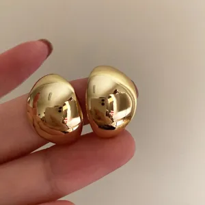 Wholesale Irregular C-type Gild Earrings