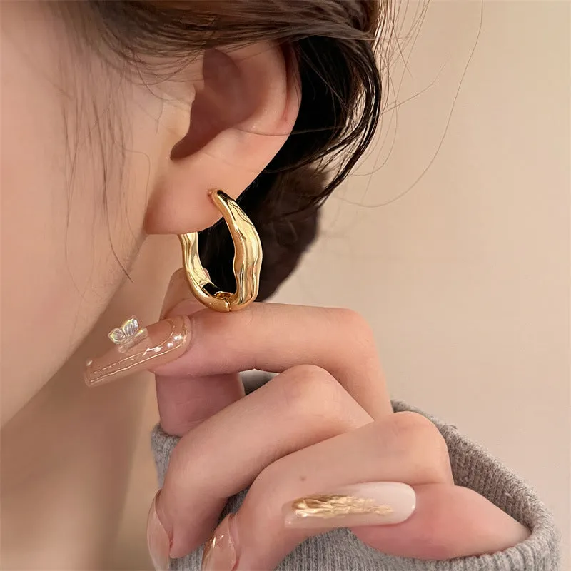 Wholesale Irregular Geometric Fashionable Personalized  Simple ins Style Earrings