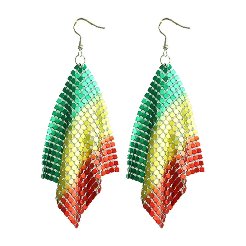 Wholesale Juneteenth Liberation Day Exaggerated Large Earrings