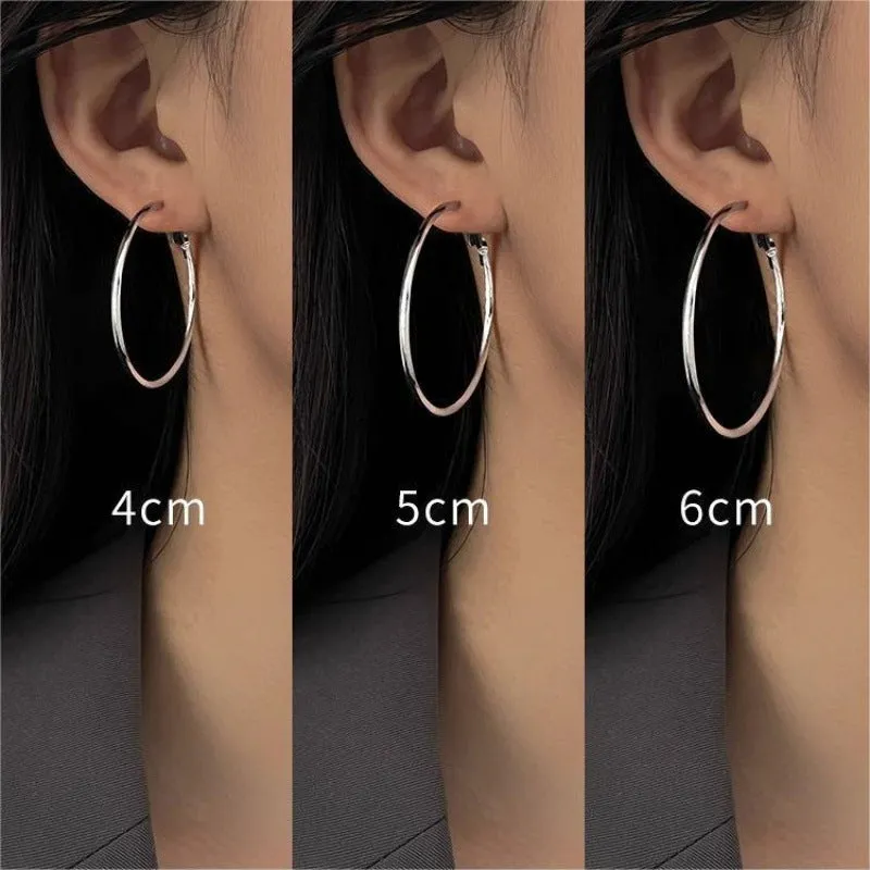 Wholesale Large circle simple personality cool style temperament Earrings