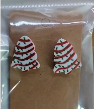 Wholesale Light Luxury, High-end Christmas Design, Niche Fashion Earrings