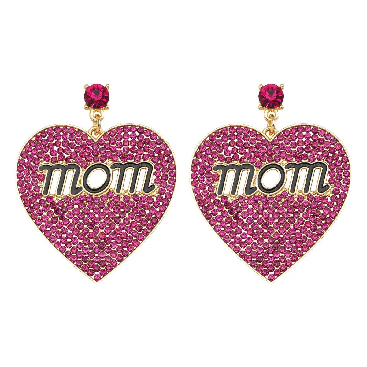 Wholesale MAMA Rice Pearl Diamond Earrings