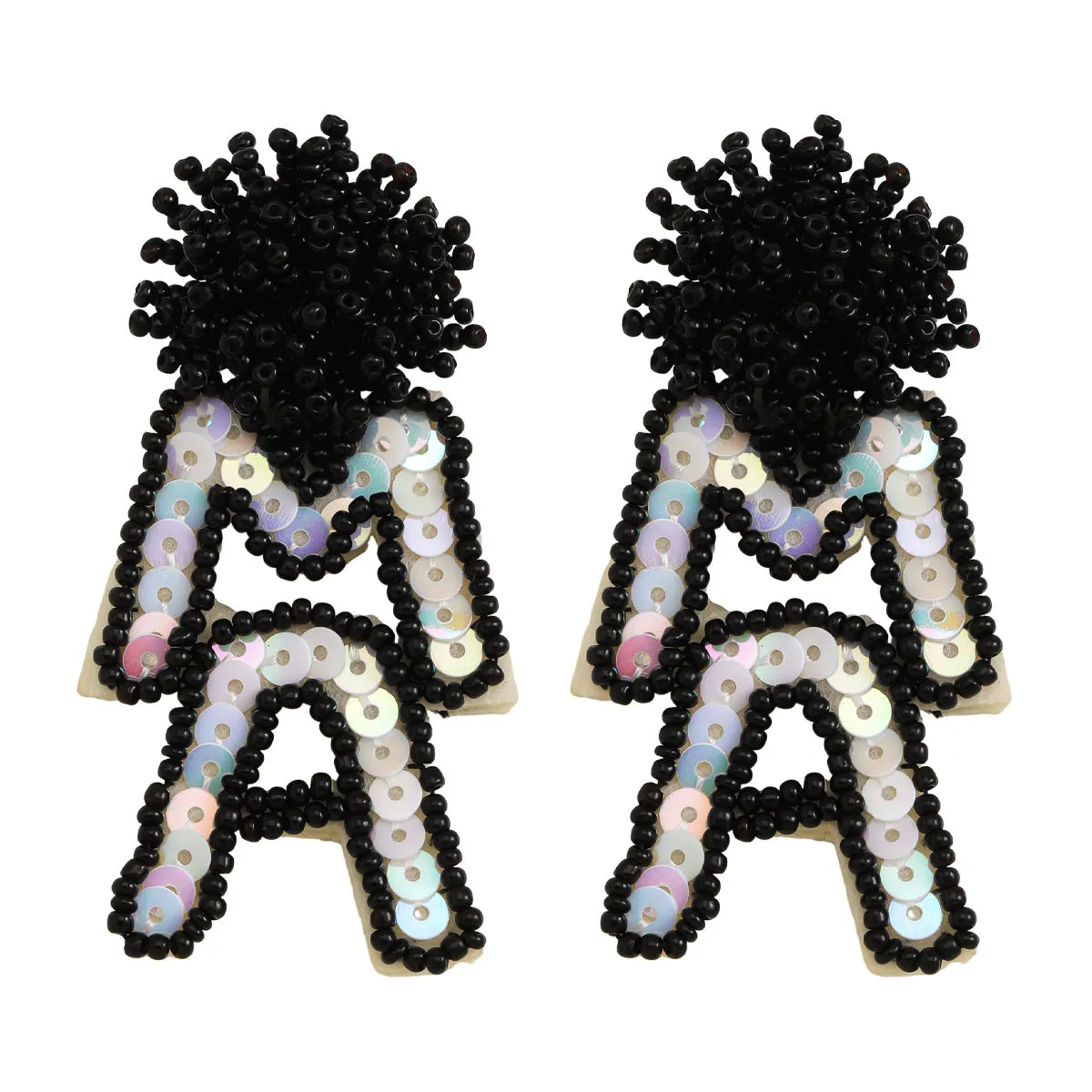 Wholesale MAMA Rice Pearl Diamond Earrings