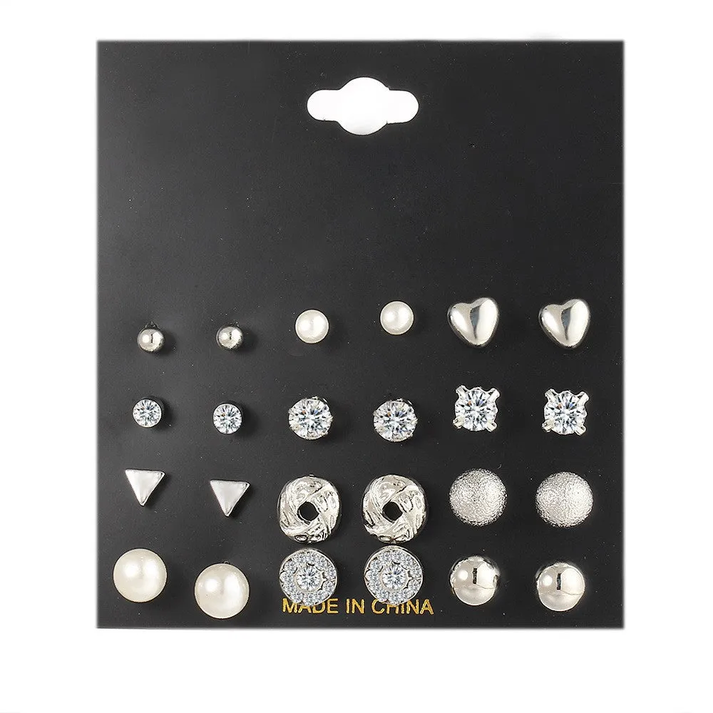 Wholesale Metal Hoop Square Geometric Earrings