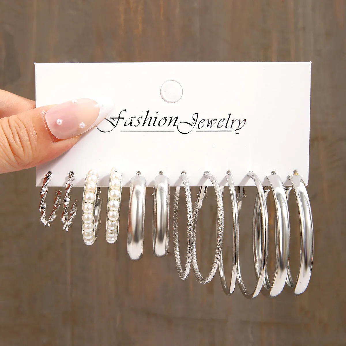 Wholesale Metal Hoop Square Geometric Earrings