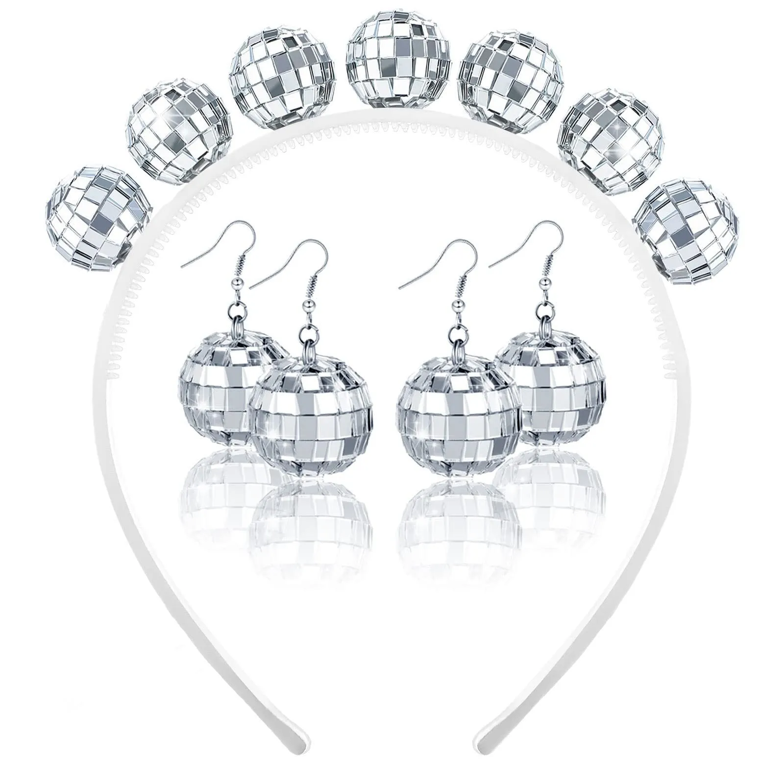 Wholesale Mirror Ball Earrings Party Dance Accessories Hip Hop Punk Style Ear Decorations