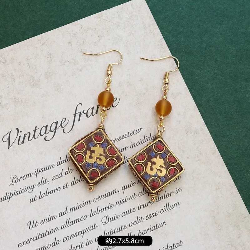 Wholesale Nepal Minimalist Alloy Earrings