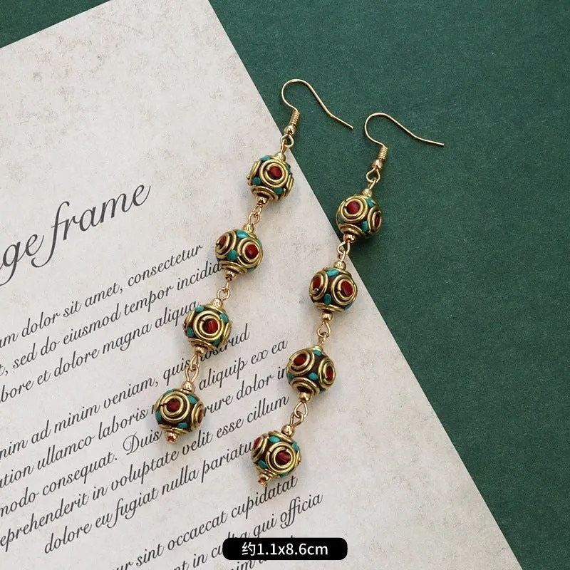 Wholesale Nepal Minimalist Alloy Earrings