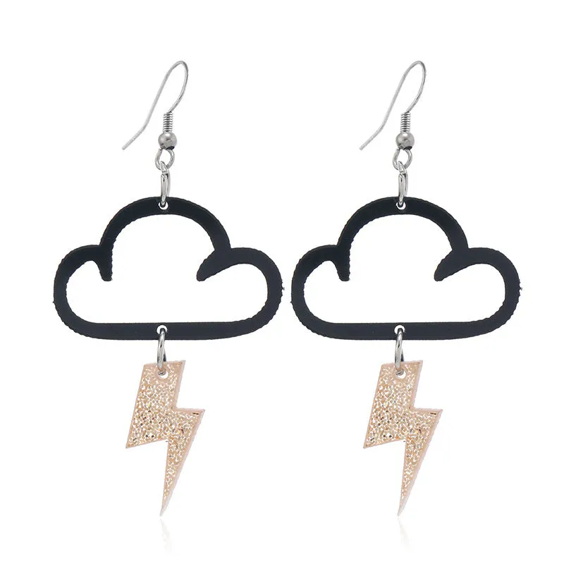Wholesale New Acrylic Pumpkin Bat Cut-out Earrings for Halloween