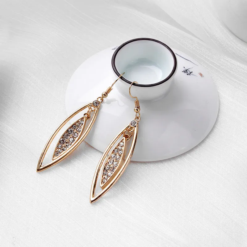 Wholesale New Women's Popular Vintage Bohemian Gold Diamond Earrings