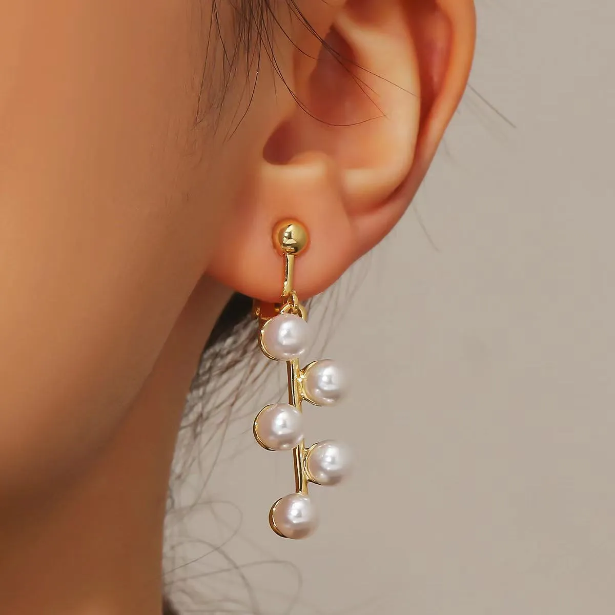 Wholesale Pearl Simple Ear Bone Clip No Ear Piercing High-end Pearl Ear Clip