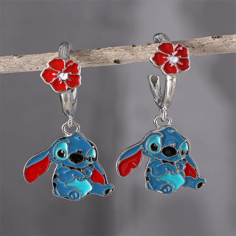 Wholesale Personality Cartoon Character Flower Earrings